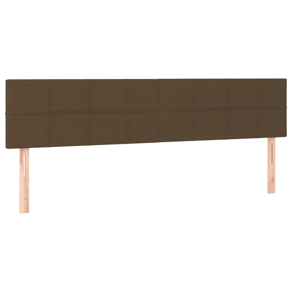 Boxspring met matras stof donkerbruin 200x200 cm is nu te koop bij PeponiXL, paradijselijk wonen!