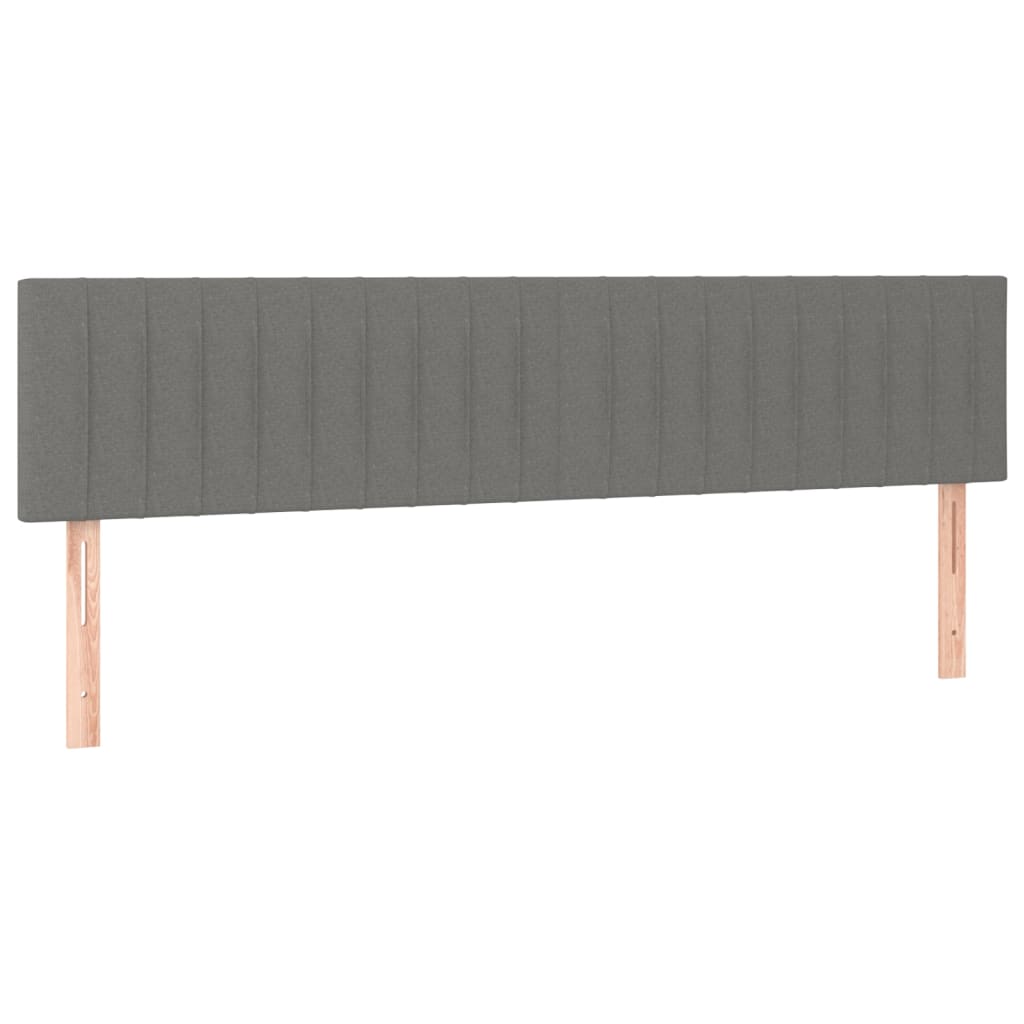 Boxspring met matras stof donkergrijs 200x200 cm is nu te koop bij PeponiXL, paradijselijk wonen!