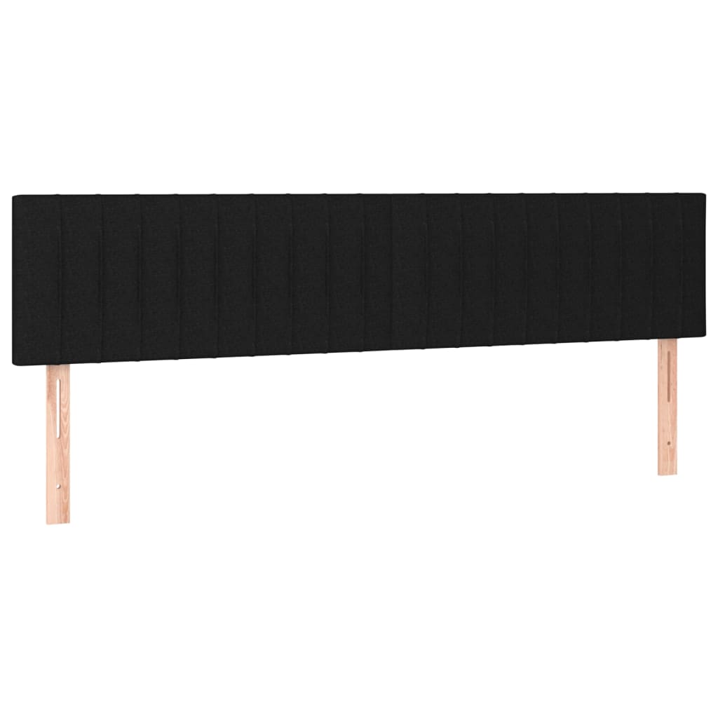 Boxspring met matras stof zwart 200x200 cm is nu te koop bij PeponiXL, paradijselijk wonen!