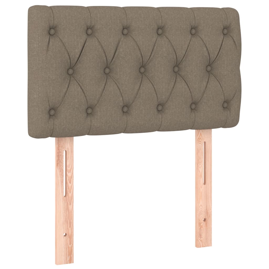 Boxspring met matras stof taupe 80x200 cm is nu te koop bij PeponiXL, paradijselijk wonen!