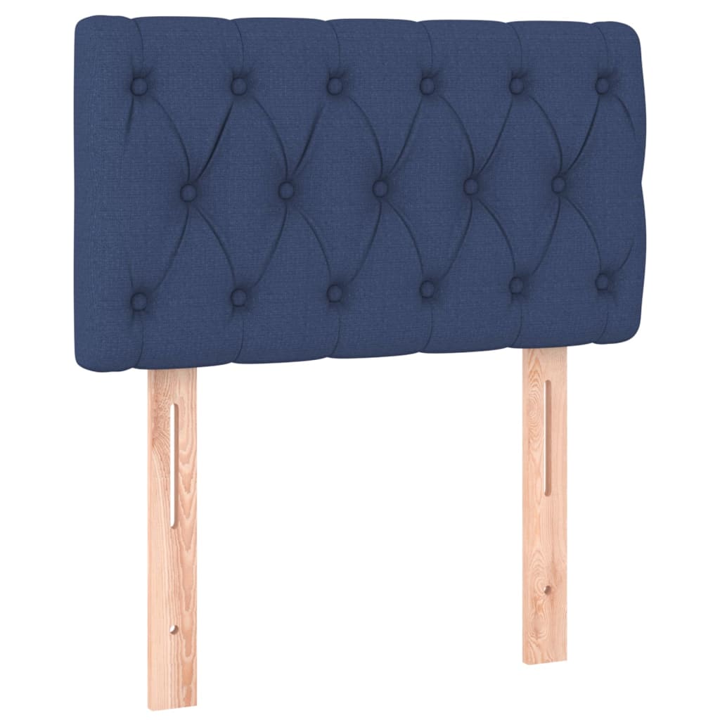 Boxspring met matras stof blauw 80x200 cm is nu te koop bij PeponiXL, paradijselijk wonen!