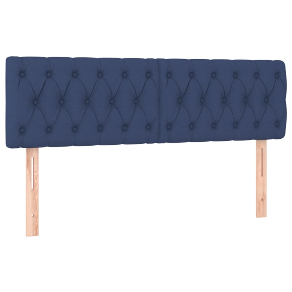 Boxspring met matras stof blauw 140x200 cm is nu te koop bij PeponiXL, paradijselijk wonen!