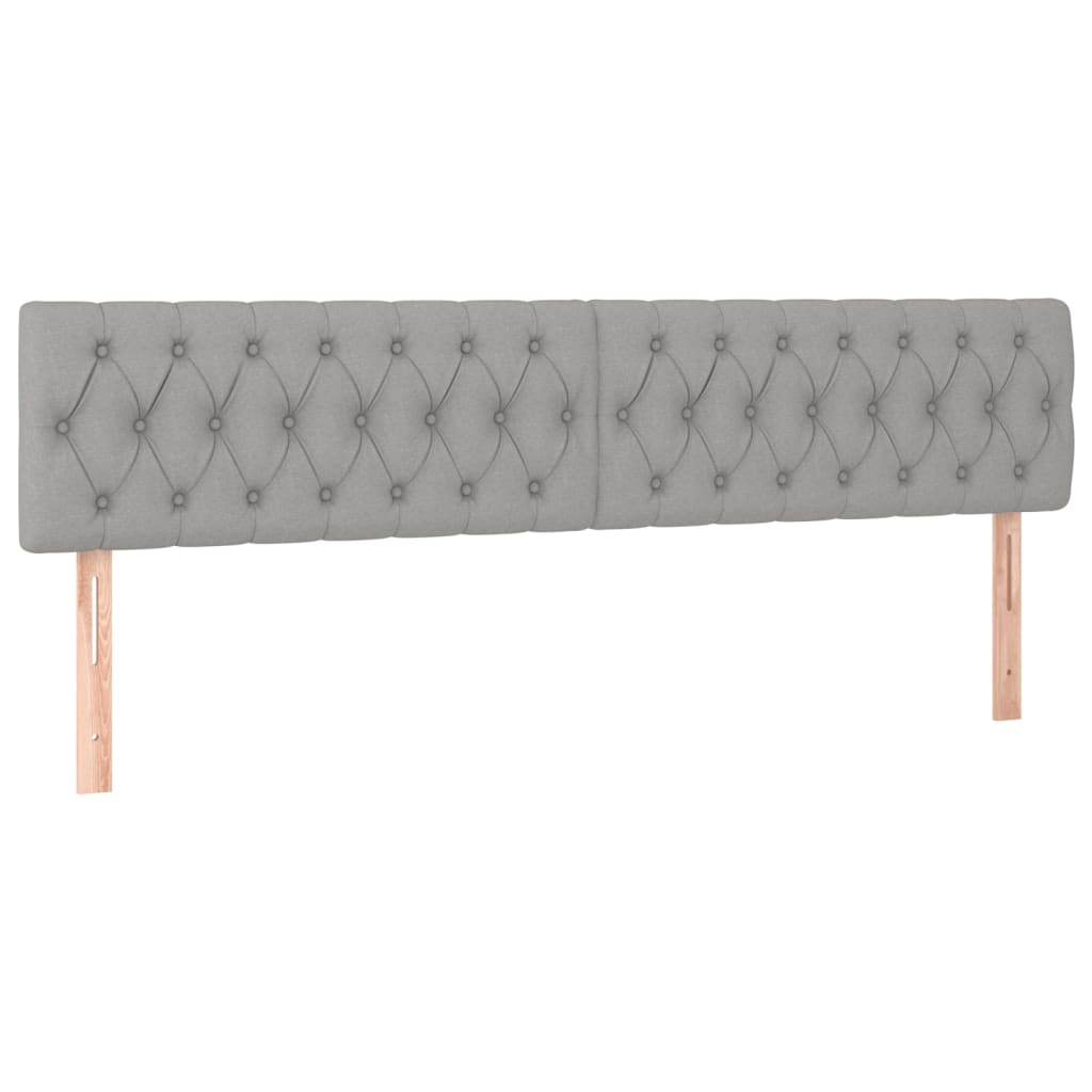 Boxspring met matras stof lichtgrijs 180x200 cm is nu te koop bij PeponiXL, paradijselijk wonen!