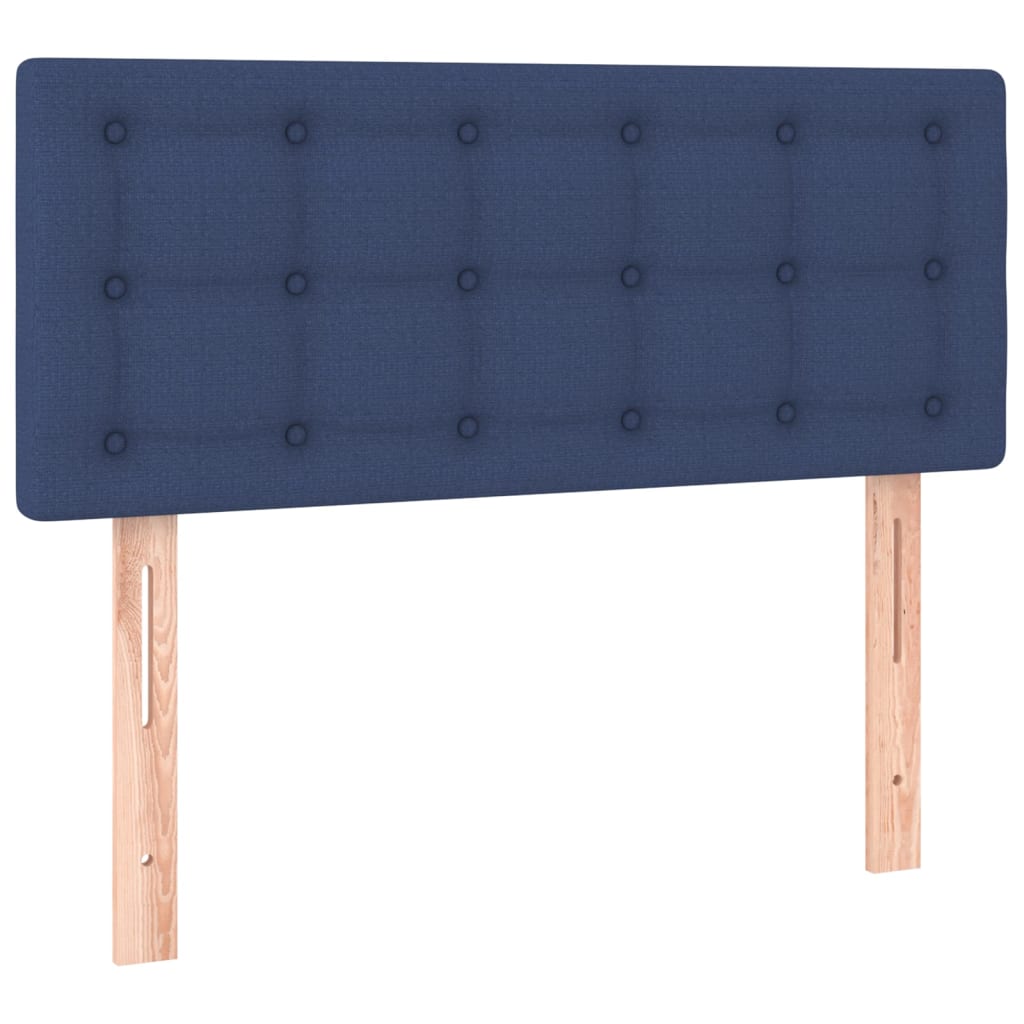 Boxspring met matras stof blauw 90x200 cm is nu te koop bij PeponiXL, paradijselijk wonen!