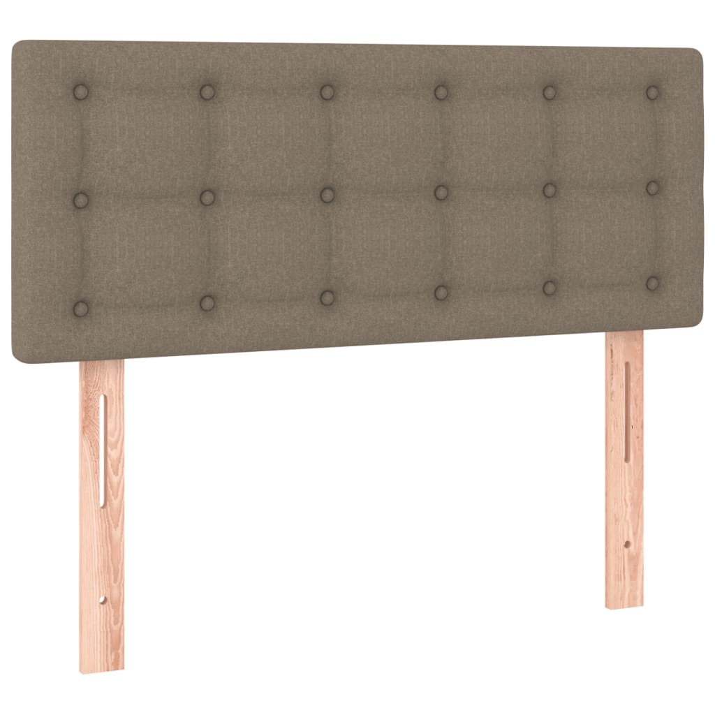 Boxspring met matras stof taupe 100x200 cm is nu te koop bij PeponiXL, paradijselijk wonen!