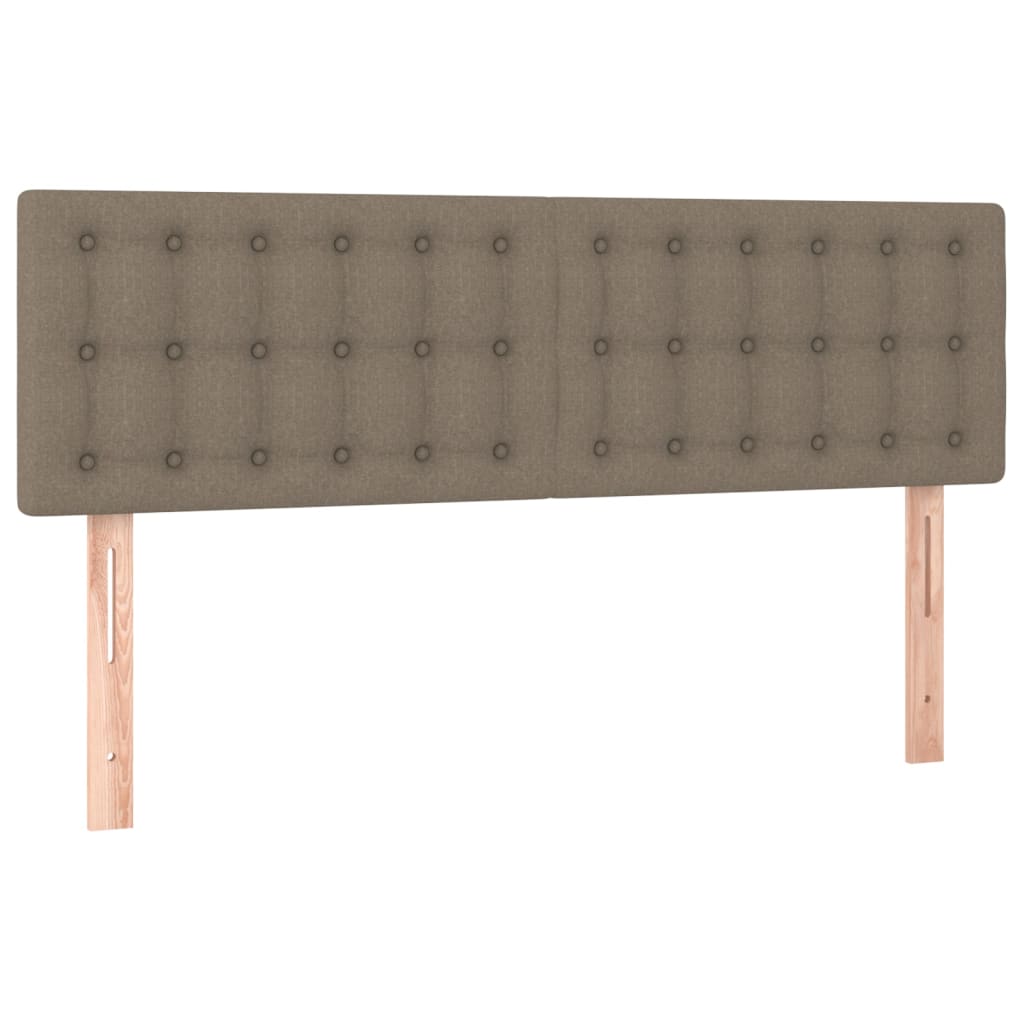 Boxspring met matras stof taupe 140x200 cm is nu te koop bij PeponiXL, paradijselijk wonen!