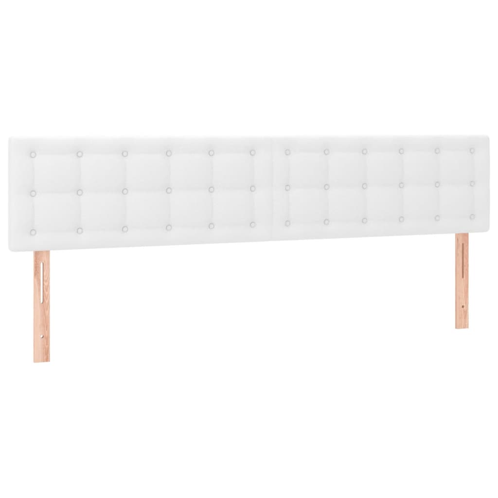 Boxspring met matras kunstleer wit 180x200 cm is nu te koop bij PeponiXL, paradijselijk wonen!