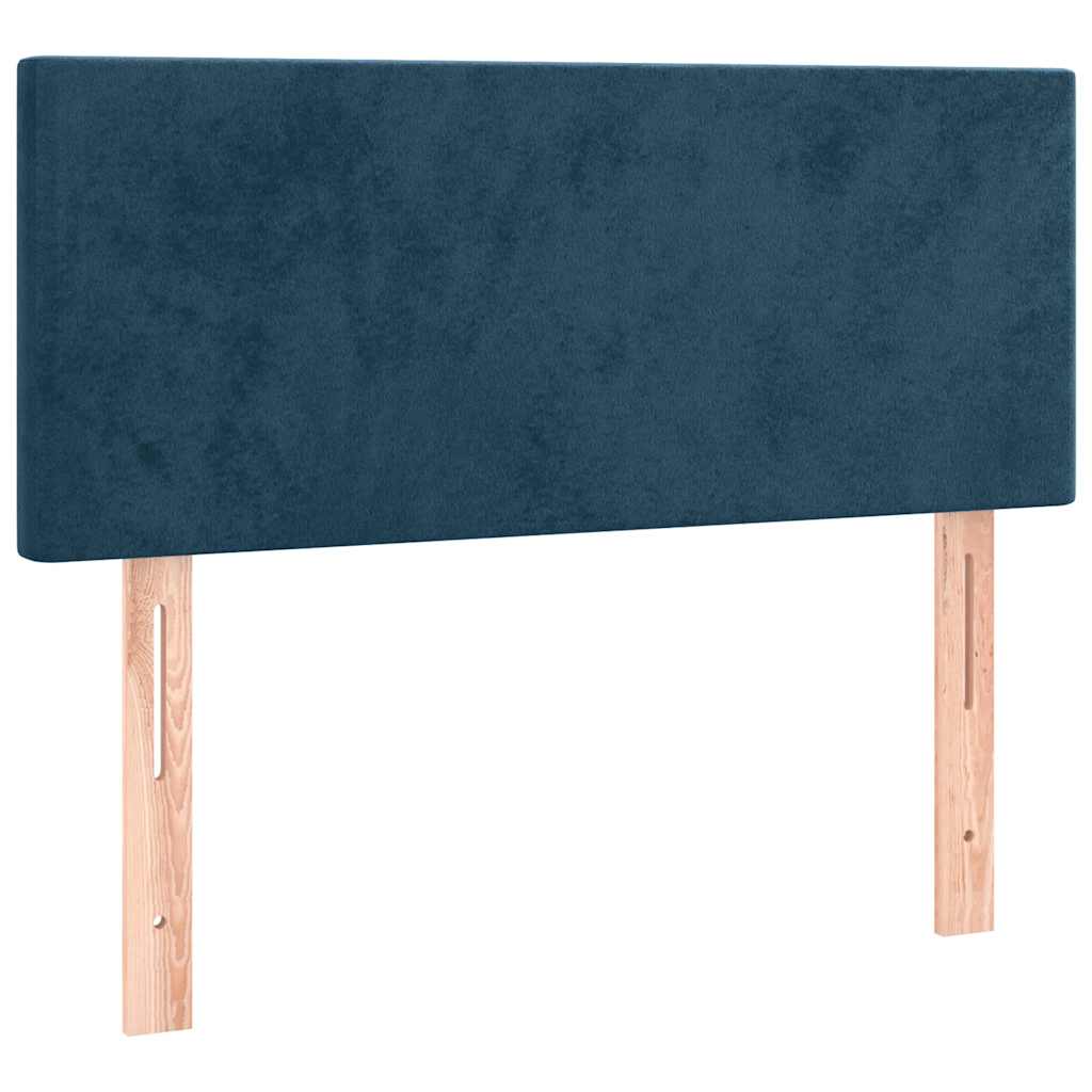 Boxspring met matras fluweel donkerblauw 90x190 cm is nu te koop bij PeponiXL, paradijselijk wonen!