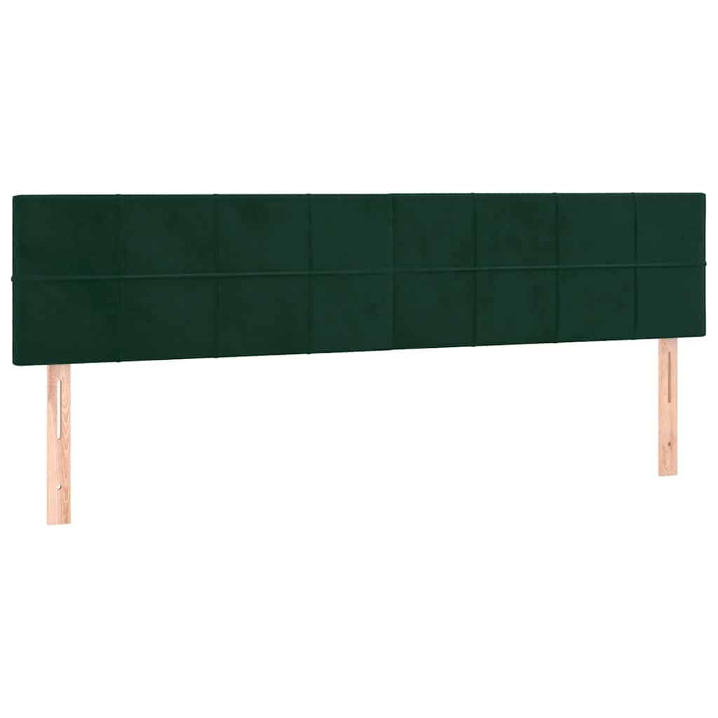 Boxspring met matras fluweel donkergroen 160x200 cm is nu te koop bij PeponiXL, paradijselijk wonen!