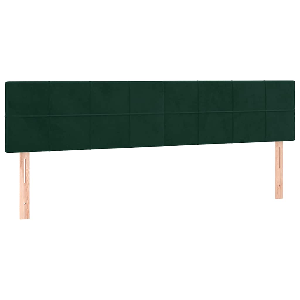 Boxspring met matras fluweel donkergroen 200x200 cm is nu te koop bij PeponiXL, paradijselijk wonen!