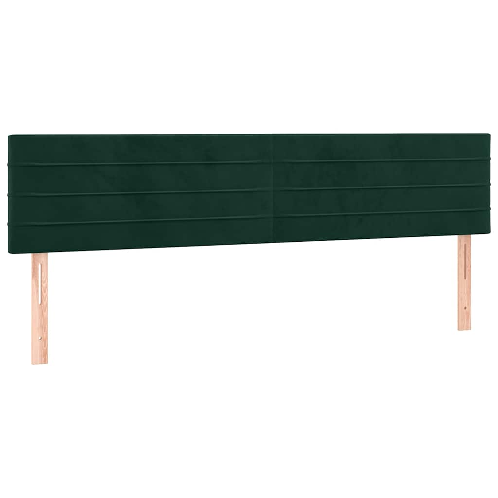 Boxspring met matras fluweel donkergroen 180x200 cm is nu te koop bij PeponiXL, paradijselijk wonen!