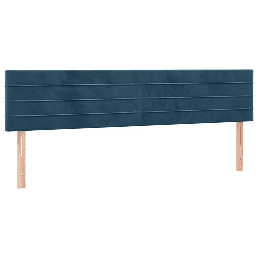 Boxspring met matras fluweel donkerblauw 180x200 cm is nu te koop bij PeponiXL, paradijselijk wonen!
