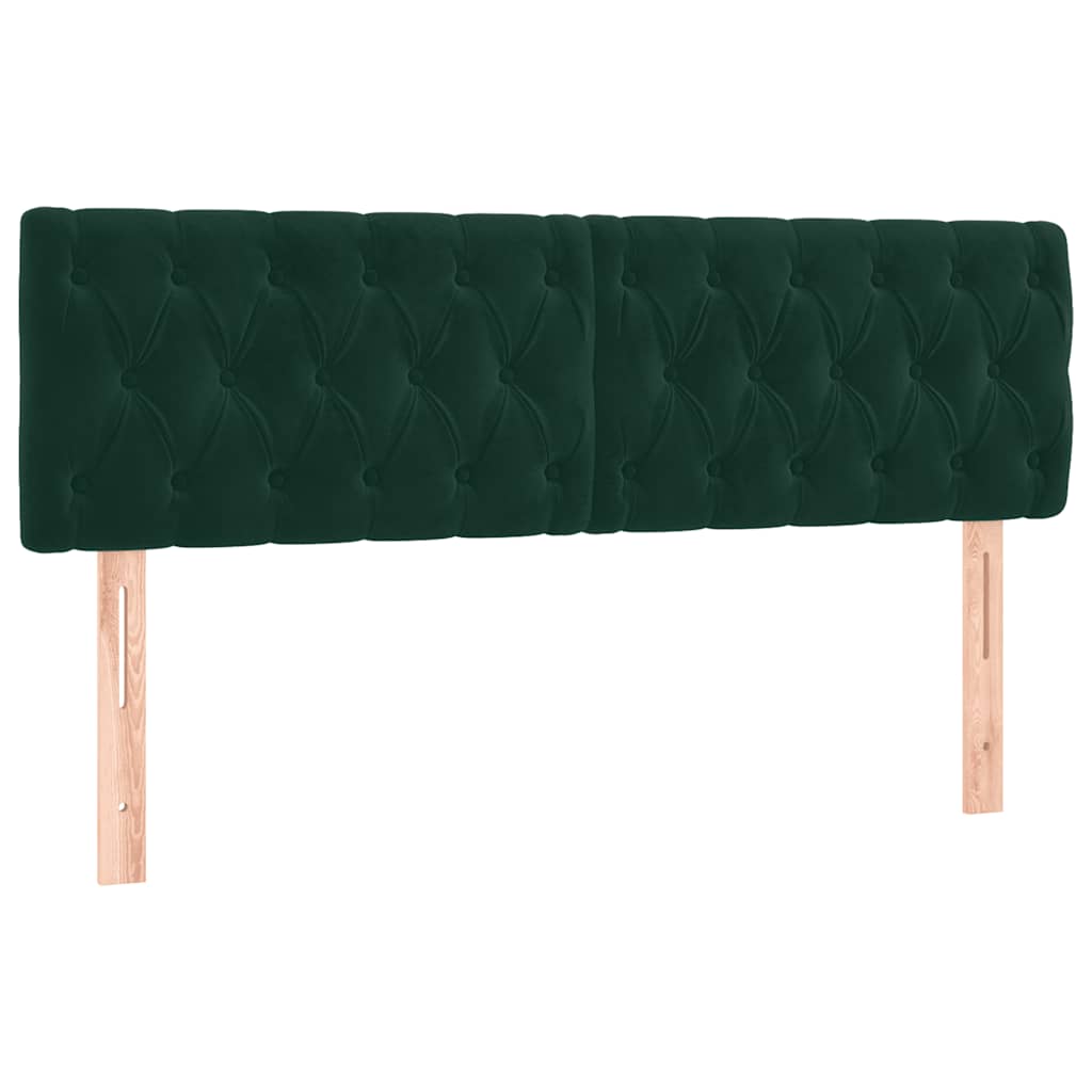 Boxspring met matras fluweel donkergroen 140x200 cm is nu te koop bij PeponiXL, paradijselijk wonen!