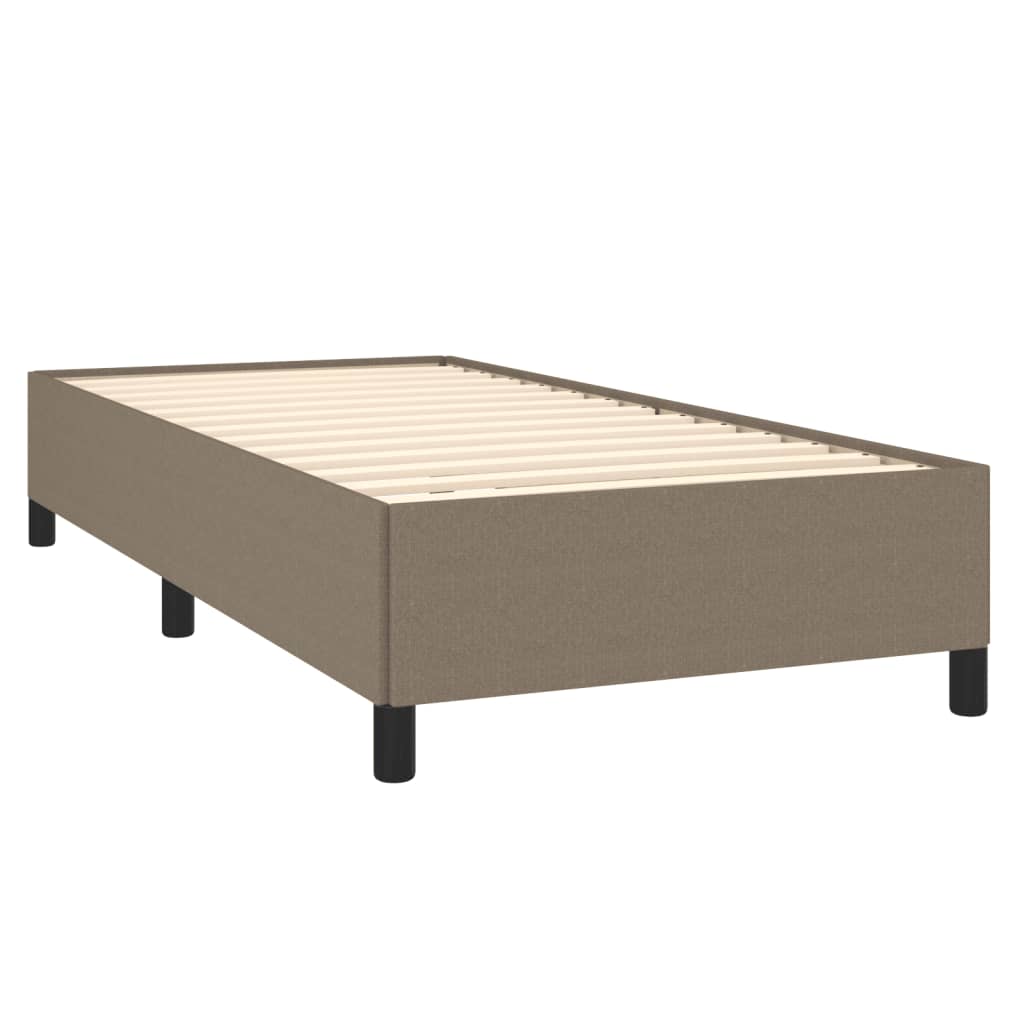 Boxspring met matras stof taupe 100x200 cm is nu te koop bij PeponiXL, paradijselijk wonen!