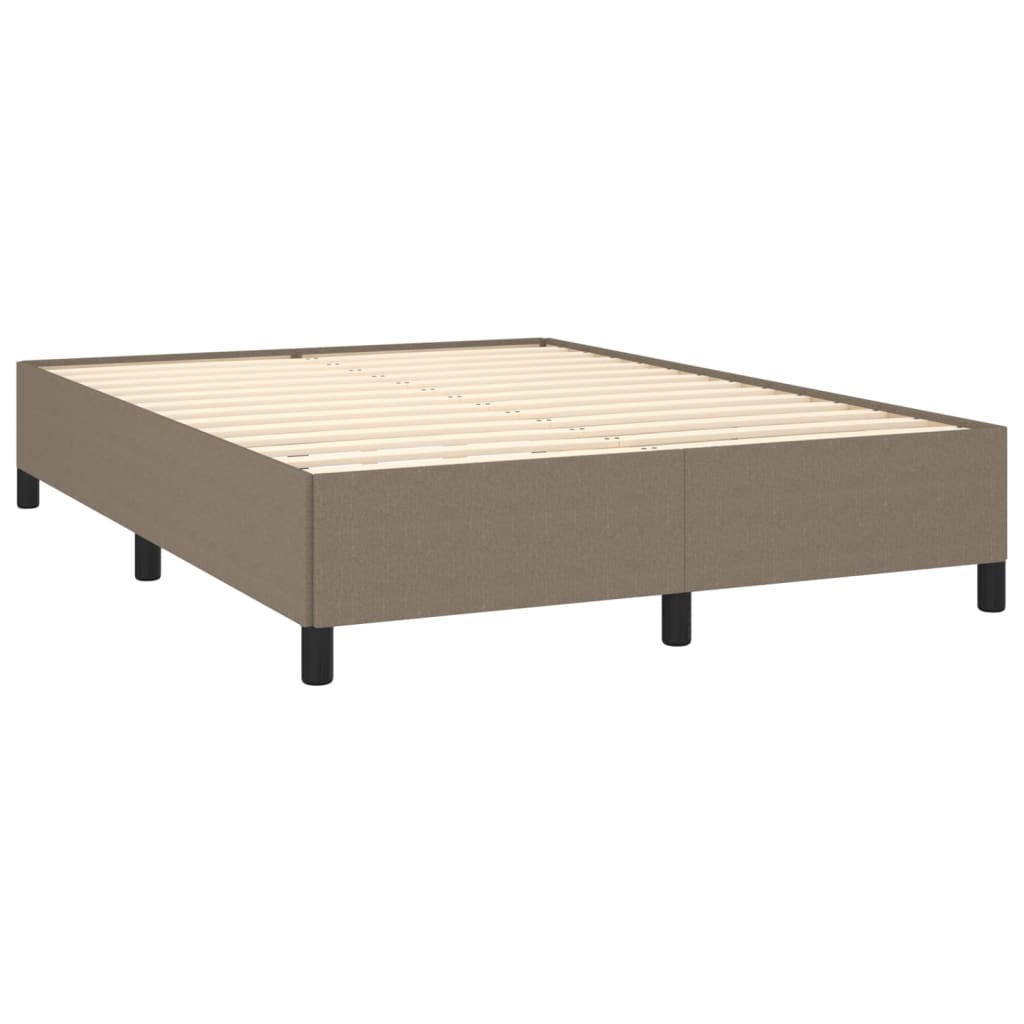 Boxspring met matras stof taupe 140x200 cm is nu te koop bij PeponiXL, paradijselijk wonen!