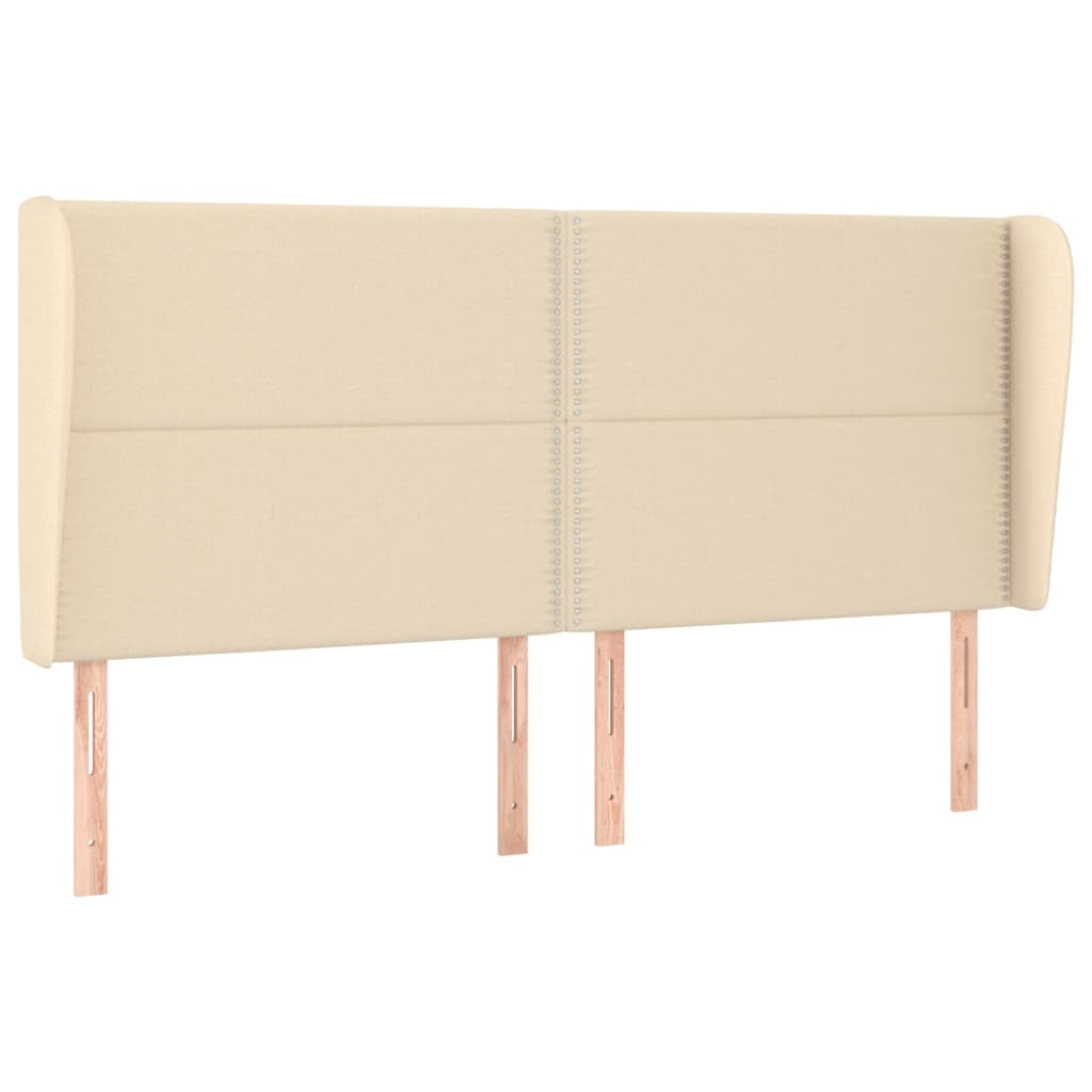 Boxspring met matras stof crèmekleurig 180x200 cm is nu te koop bij PeponiXL, paradijselijk wonen!