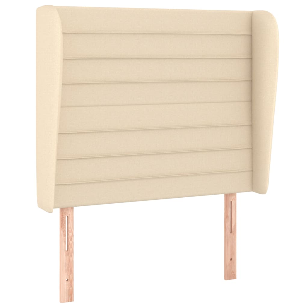 Boxspring met matras stof crèmekleurig 80x200 cm is nu te koop bij PeponiXL, paradijselijk wonen!