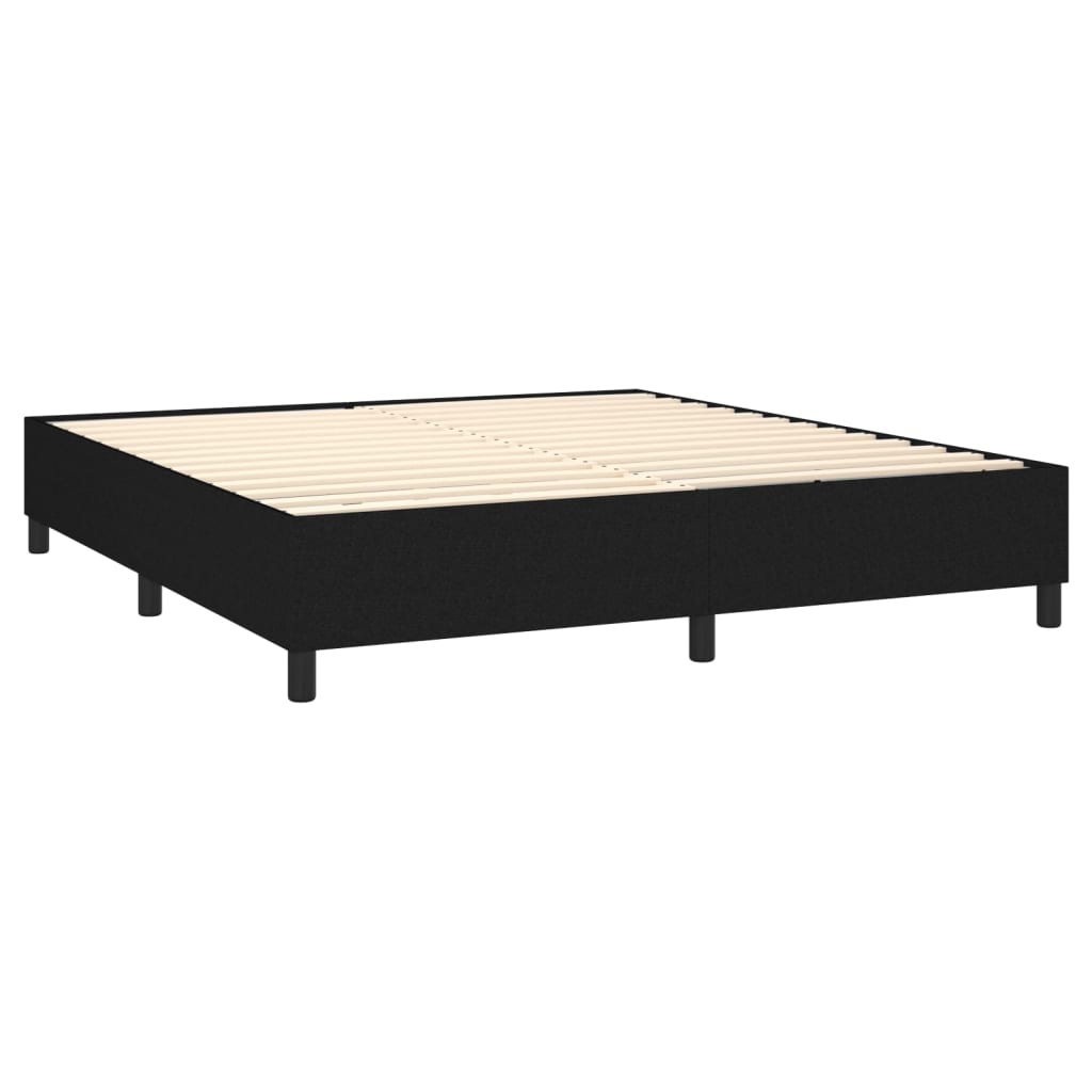 Boxspring met matras stof zwart 180x200 cm is nu te koop bij PeponiXL, paradijselijk wonen!