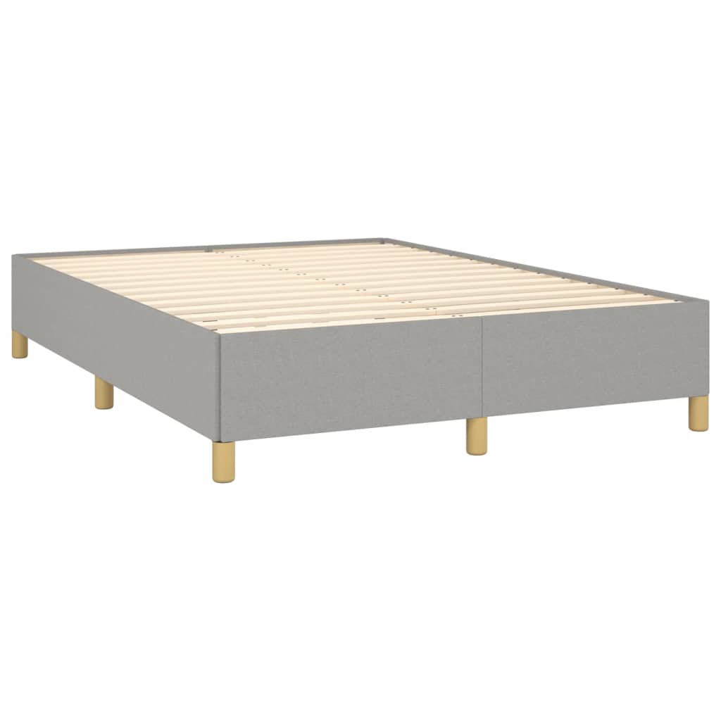 Boxspring met matras stof lichtgrijs 140x190 cm is nu te koop bij PeponiXL, paradijselijk wonen!