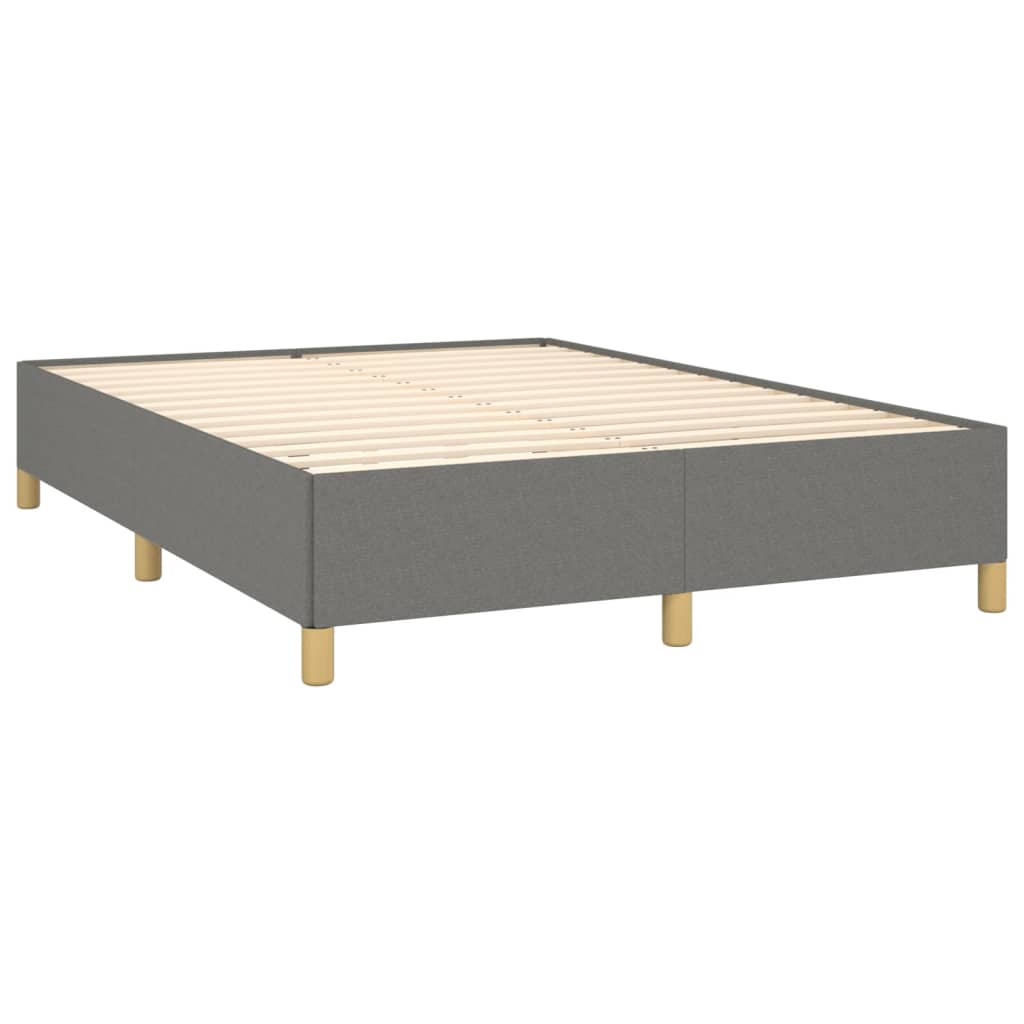 Boxspring met matras stof donkergrijs 140x190 cm is nu te koop bij PeponiXL, paradijselijk wonen!