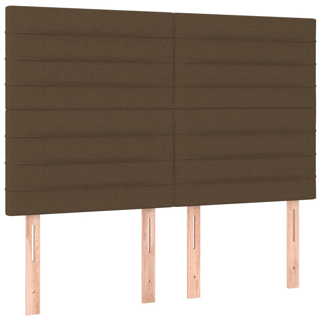 Boxspring met matras stof donkerbruin 140x190 cm is nu te koop bij PeponiXL, paradijselijk wonen!