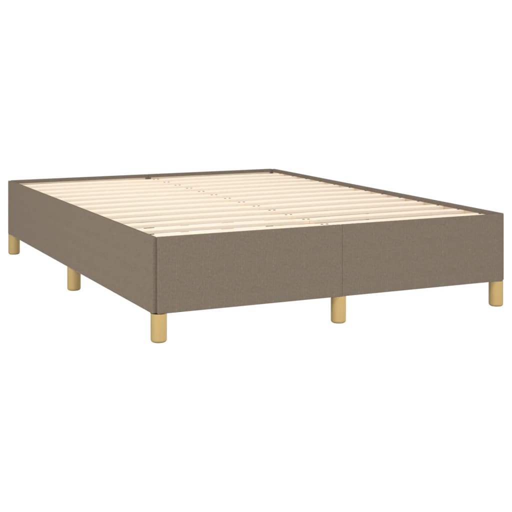 Boxspring met matras stof taupe 140x200 cm is nu te koop bij PeponiXL, paradijselijk wonen!