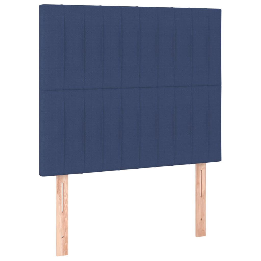 Boxspring met matras stof blauw 80x200 cm is nu te koop bij PeponiXL, paradijselijk wonen!