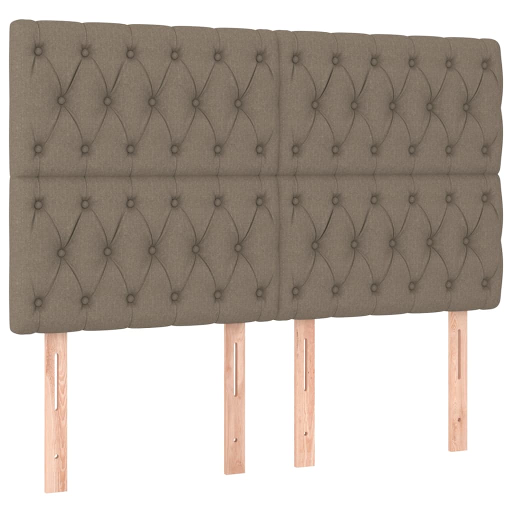 Boxspring met matras stof taupe 140x200 cm is nu te koop bij PeponiXL, paradijselijk wonen!