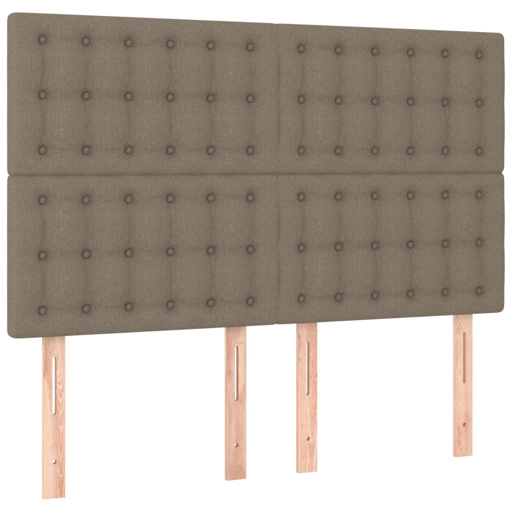 Boxspring met matras stof taupe 140x200 cm is nu te koop bij PeponiXL, paradijselijk wonen!