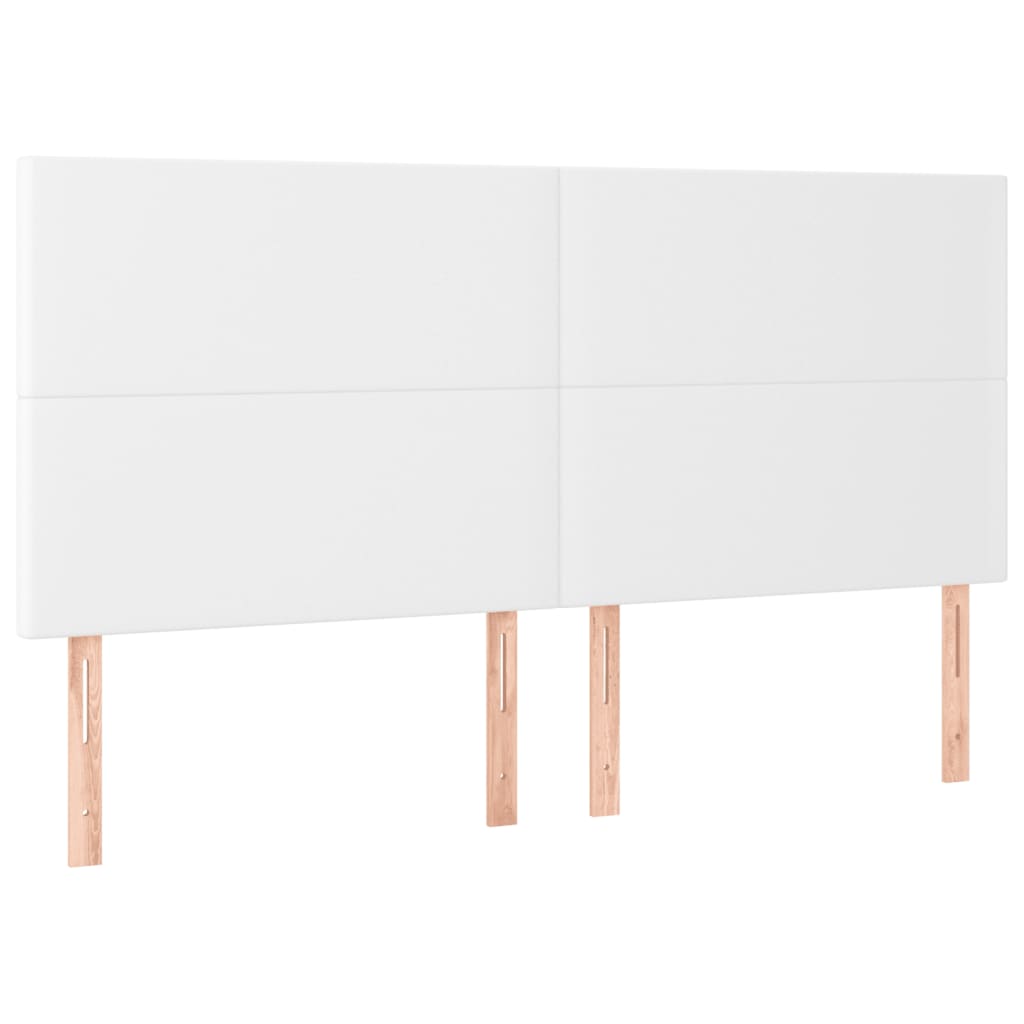 Boxspring met matras kunstleer wit 160x200 cm is nu te koop bij PeponiXL, paradijselijk wonen!