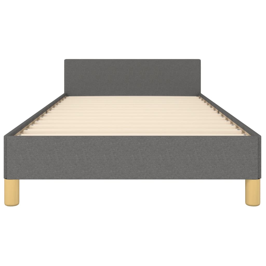 Bedframe zonder matras 80x200 cm stof donkergrijs is nu te koop bij PeponiXL, paradijselijk wonen!