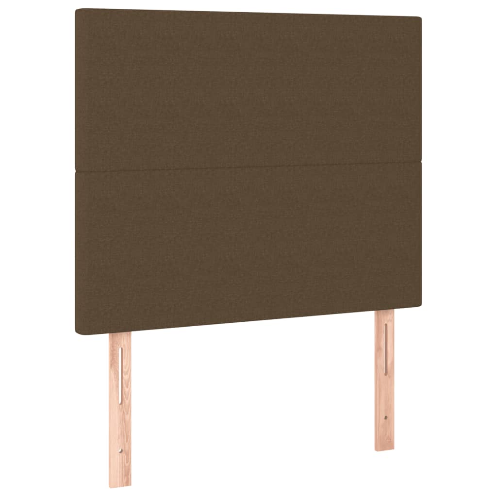 Bedframe zonder matras 80x200 cm stof donkerbruin is nu te koop bij PeponiXL, paradijselijk wonen!