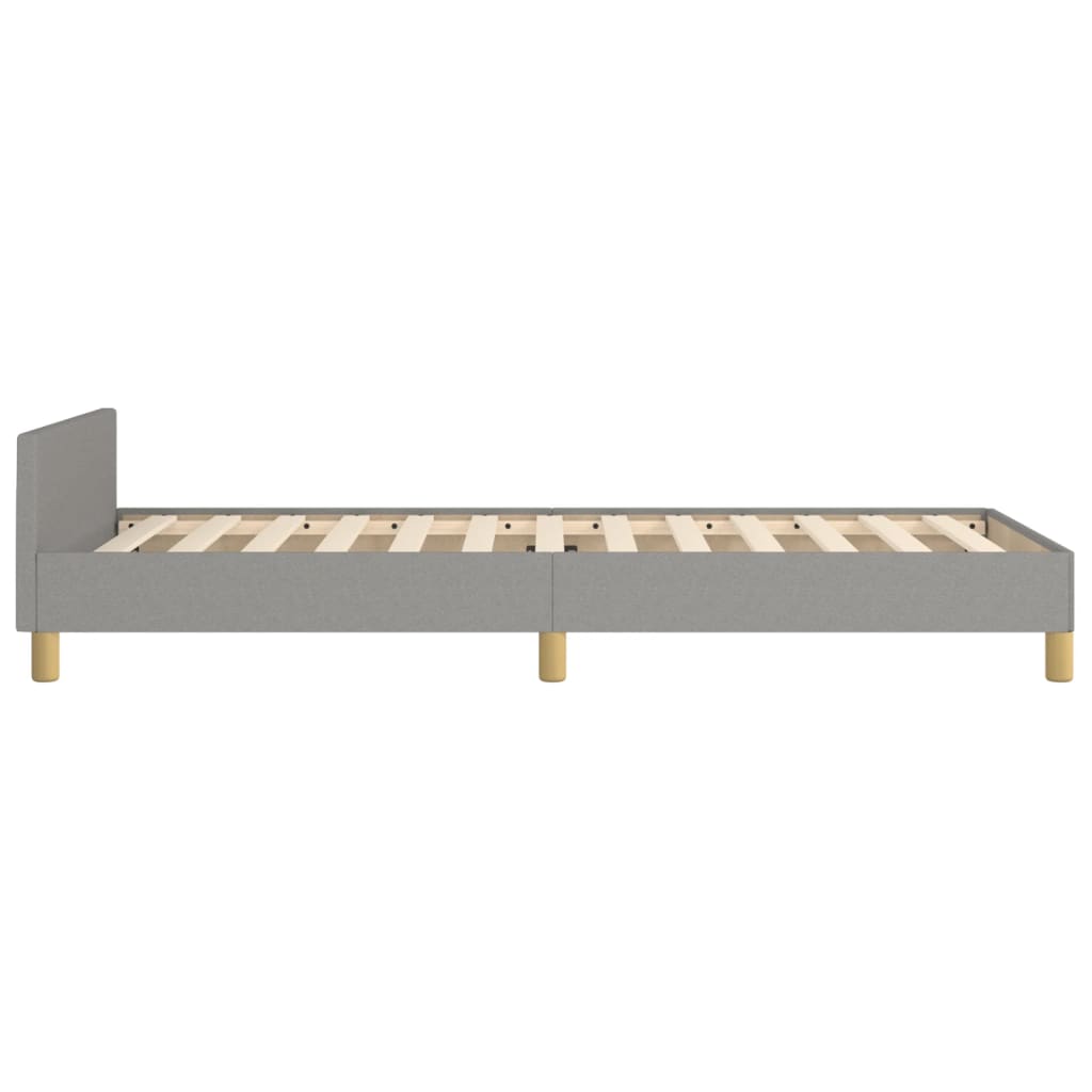 Bedframe zonder matras 90x190 cm stof lichtgrijs is nu te koop bij PeponiXL, paradijselijk wonen!