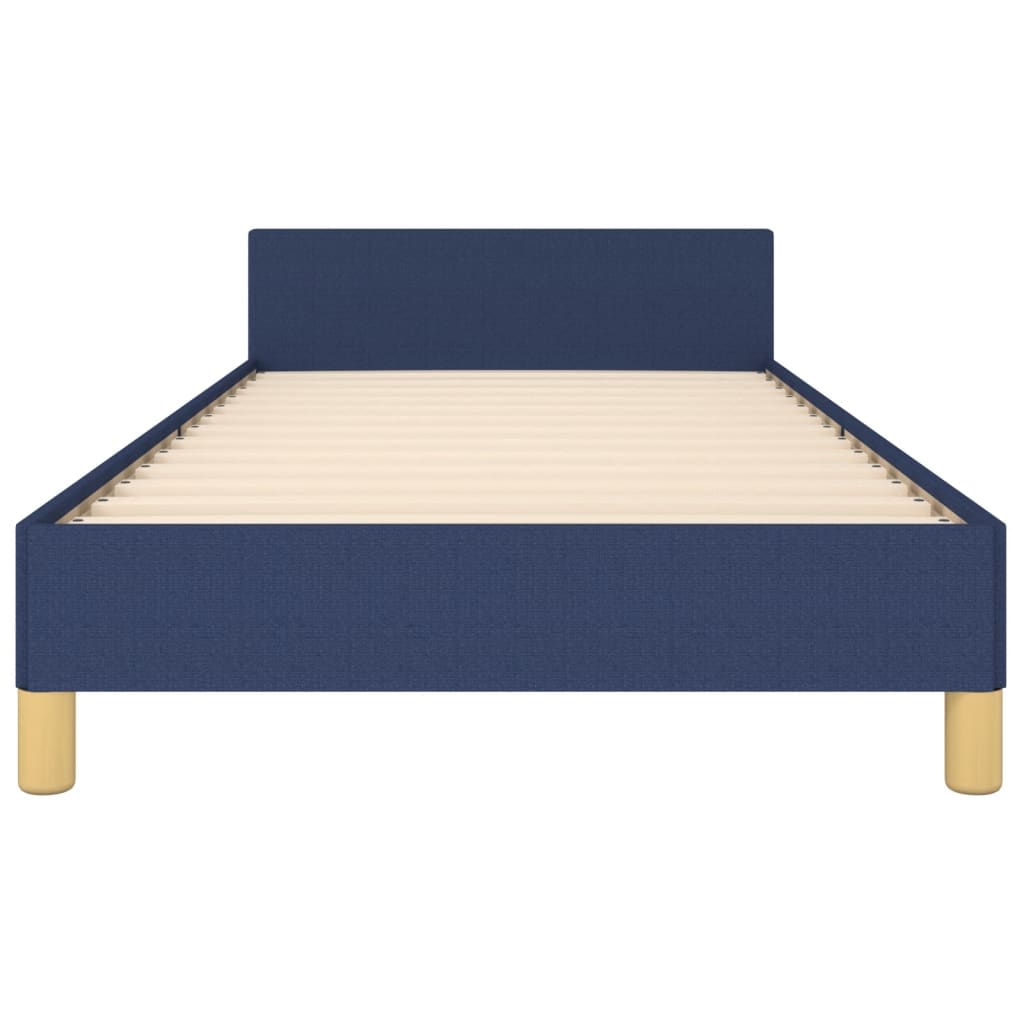 Bedframe zonder matras 90x190 cm stof blauw is nu te koop bij PeponiXL, paradijselijk wonen!