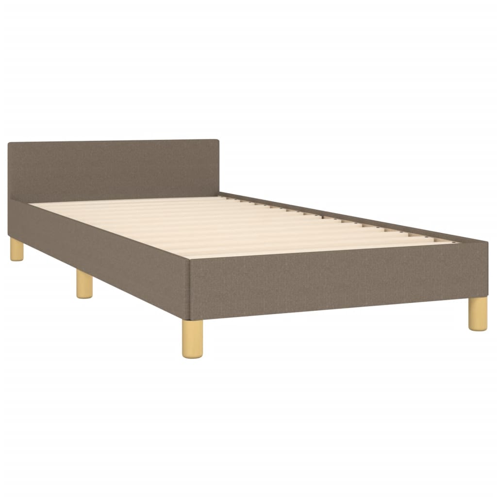Bedframe zonder matras 90x200 cm stof taupe is nu te koop bij PeponiXL, paradijselijk wonen!