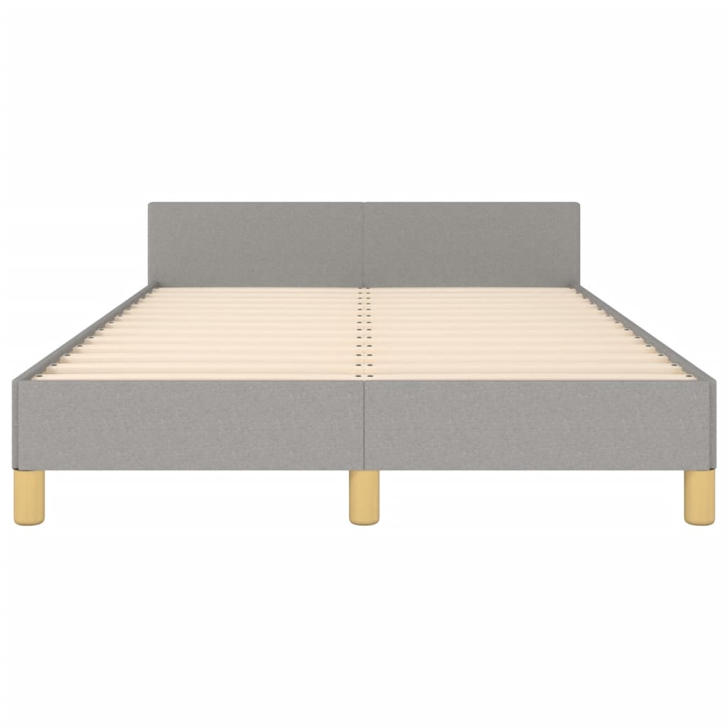 Bedframe zonder matras 120x200 cm stof lichtgrijs is nu te koop bij PeponiXL, paradijselijk wonen!