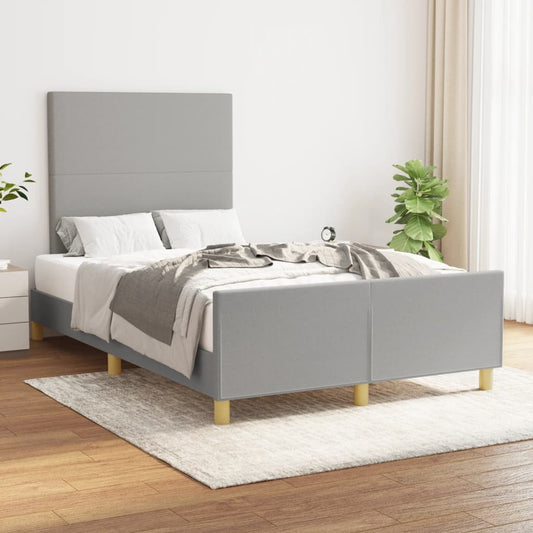 Bedframe zonder matras 120x200 cm stof lichtgrijs is nu te koop bij PeponiXL, paradijselijk wonen!