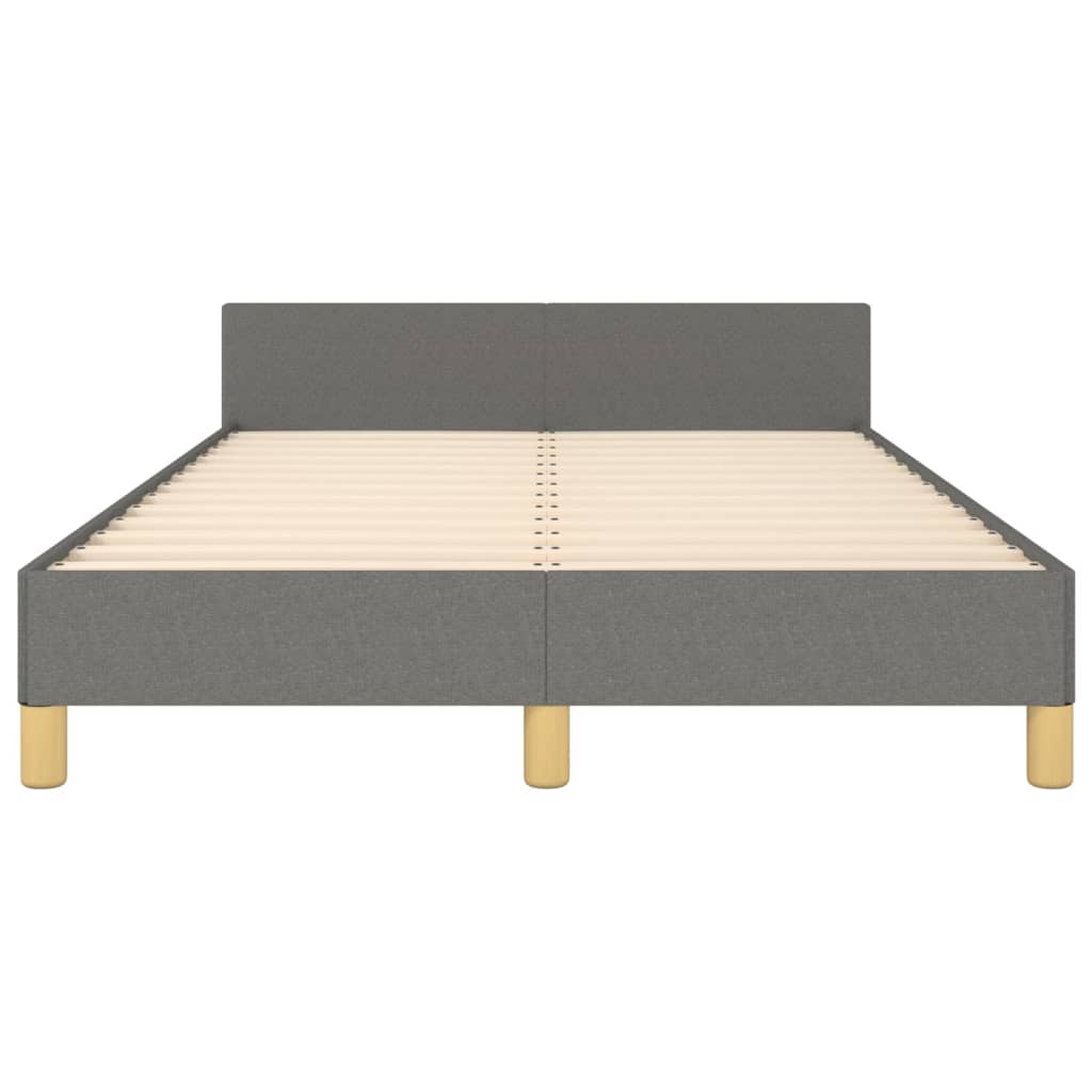 Bedframe zonder matras 120x200 cm stof donkergrijs is nu te koop bij PeponiXL, paradijselijk wonen!
