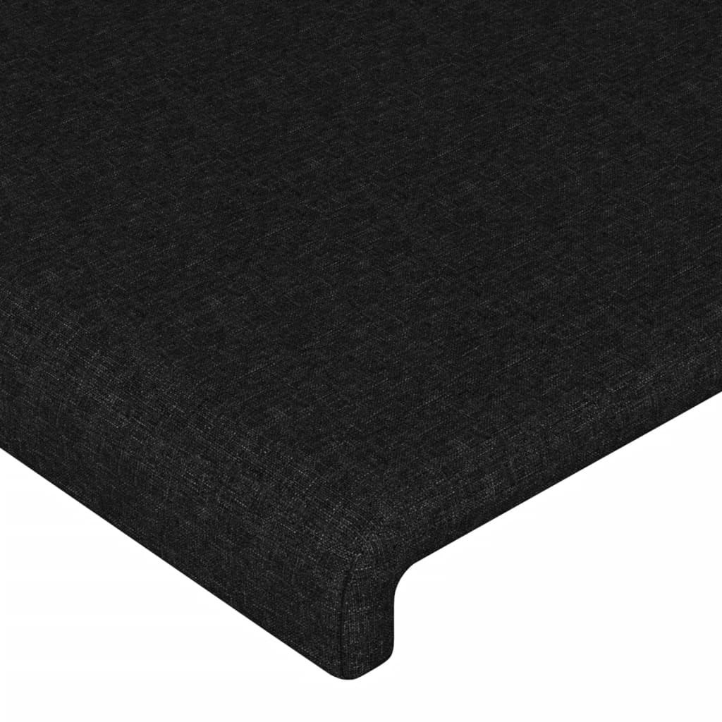 Bedframe zonder matras 120x200 cm stof zwart is nu te koop bij PeponiXL, paradijselijk wonen!