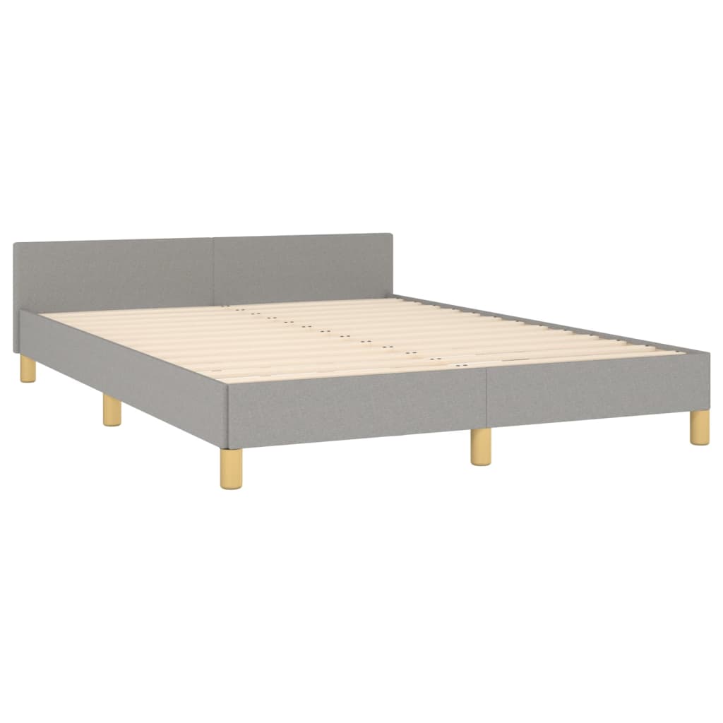 Bedframe zonder matras stof lichtgrijs 140x190 cm is nu te koop bij PeponiXL, paradijselijk wonen!