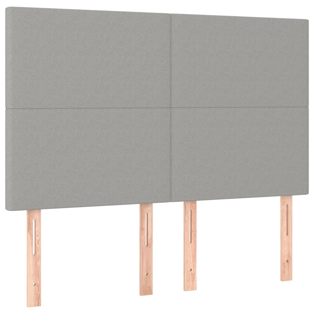 Bedframe zonder matras stof lichtgrijs 140x190 cm is nu te koop bij PeponiXL, paradijselijk wonen!