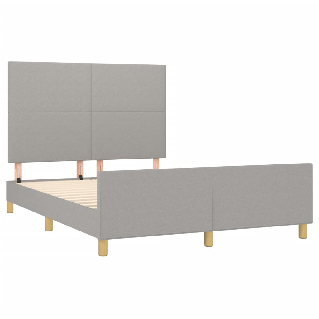 Bedframe zonder matras stof lichtgrijs 140x200 cm is nu te koop bij PeponiXL, paradijselijk wonen!