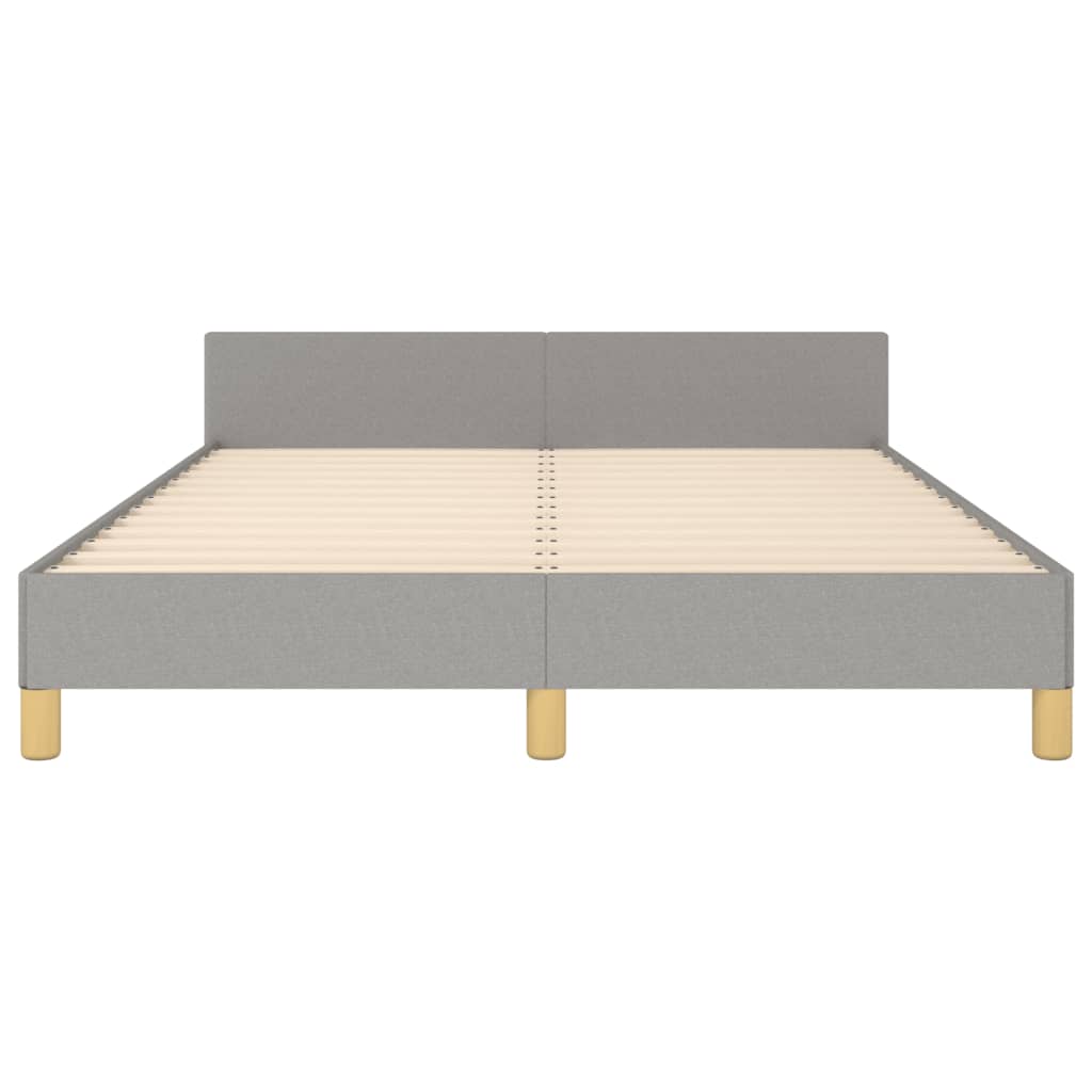 Bedframe zonder matras stof lichtgrijs 140x200 cm is nu te koop bij PeponiXL, paradijselijk wonen!