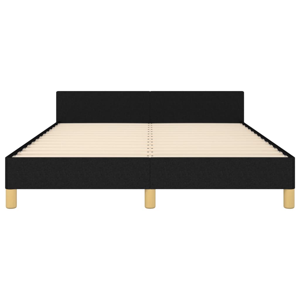 Bedframe zonder matras stof zwart 140x200 cm is nu te koop bij PeponiXL, paradijselijk wonen!