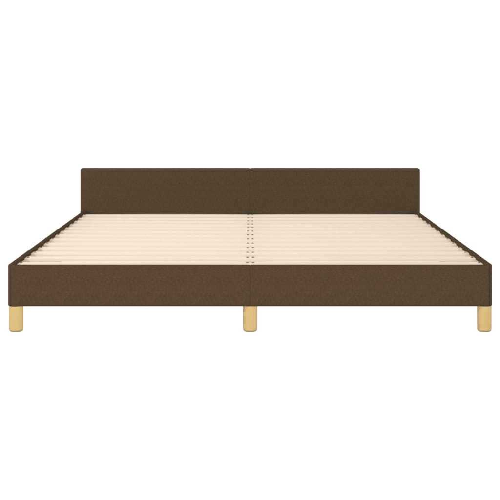 Bedframe zonder matras stof donkerbruin 180x200 cm is nu te koop bij PeponiXL, paradijselijk wonen!