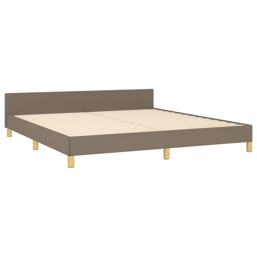 Bedframe zonder matras stof taupe 180x200 cm is nu te koop bij PeponiXL, paradijselijk wonen!