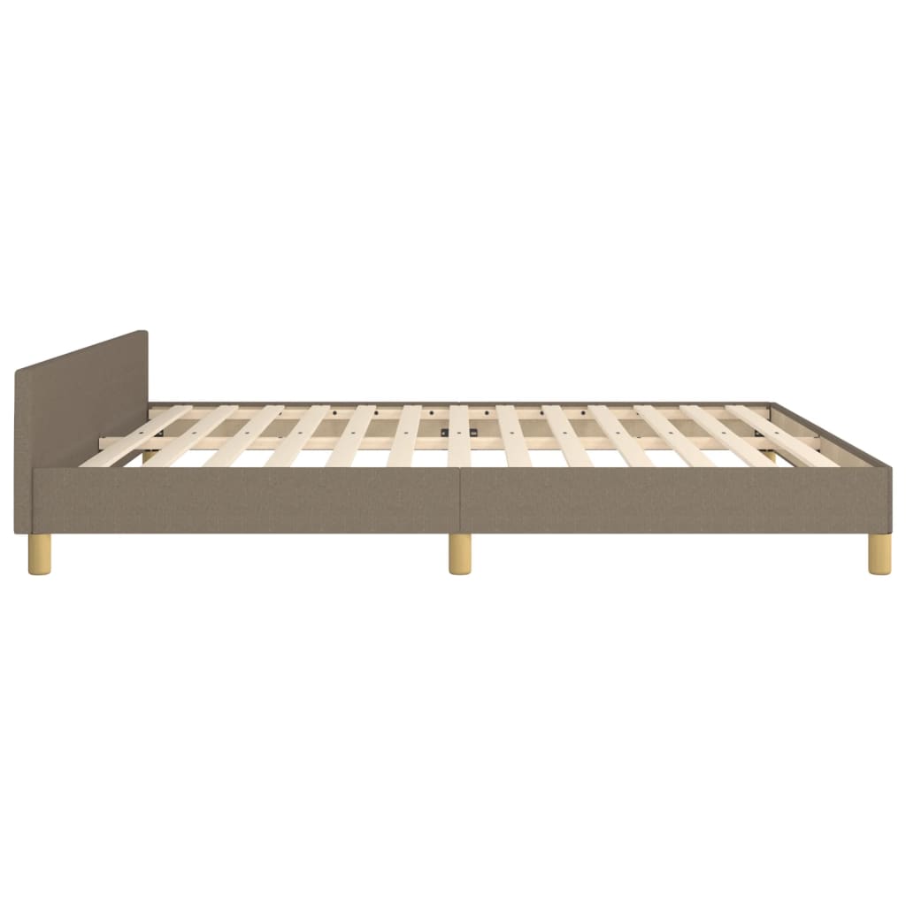 Bedframe zonder matras stof taupe 180x200 cm is nu te koop bij PeponiXL, paradijselijk wonen!
