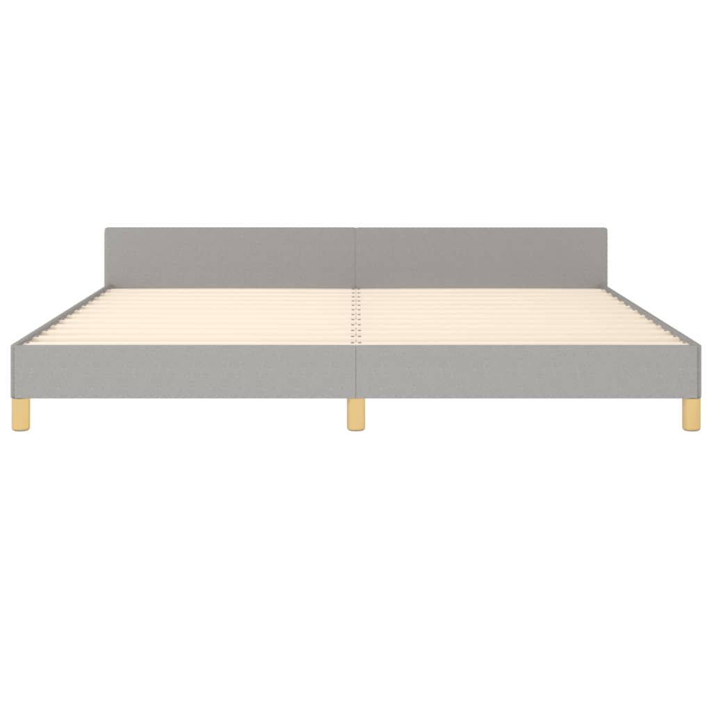 Bedframe zonder matras stof lichtgrijs 200x200 cm is nu te koop bij PeponiXL, paradijselijk wonen!