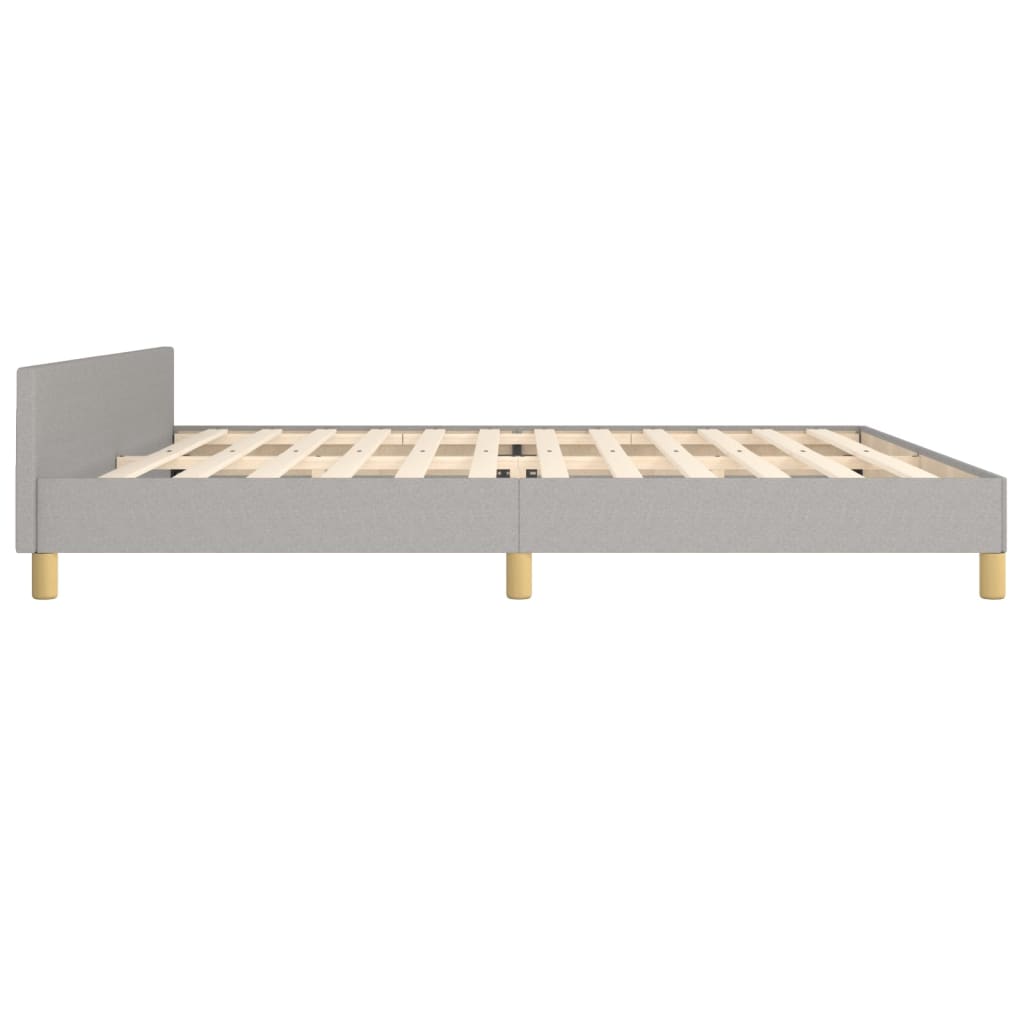 Bedframe zonder matras stof lichtgrijs 200x200 cm is nu te koop bij PeponiXL, paradijselijk wonen!