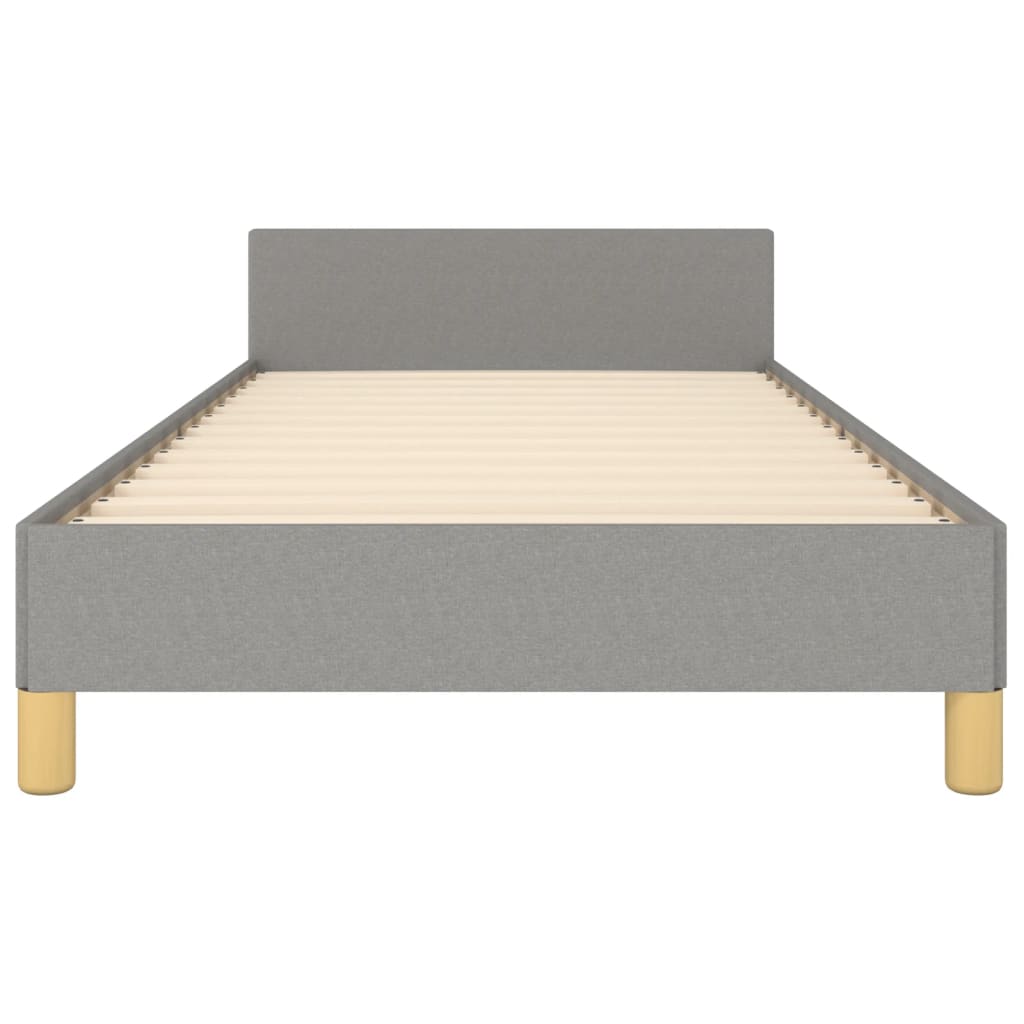 Bedframe zonder matras 90x190 cm stof lichtgrijs is nu te koop bij PeponiXL, paradijselijk wonen!